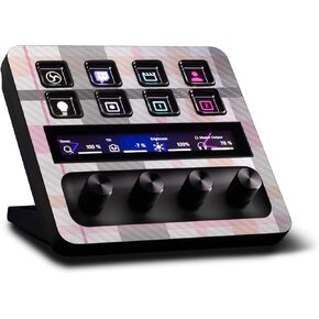 MightySkins Carbon Fiber Skin Compatible with Elgato Stream Deck + Polygonal Camo | Protective, Durable Textured Carbon Fiber Finish | Easy to Apply | Made in The USA
