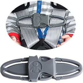 Car Seat Chest Harness Clip Car Seat Safety Belt Clip Buckle Lock Stroller Chest Clip Universal Adjustable Guard for Baby and Kids Trend (Black)