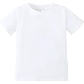 Magic Park Baby Short Long Sleeve Tee Toddler Boy Girl T-Shirt Kids Solid Color Tops Solid Color Blouse