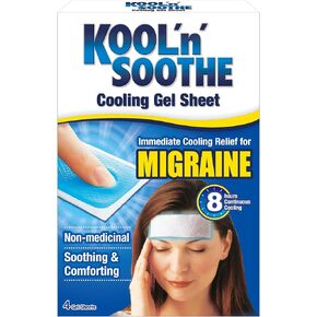 Kool 'n' Soothe Migraine Cooling Strips - 1 Pack of 4