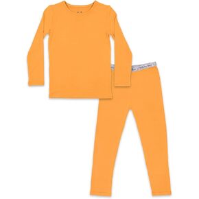 Bellabu Bear Bamboo Two-Piece Pajama Set for Boys & Girls, Matching Family Pajamas, Bamboo Viscose