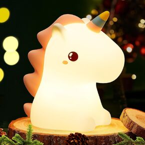 Mubarek Unicorn Night Light for Kids【16 Colors】 Kids Night Light Cute Lamp,Remote&Tap Night Lights for Kids Room,Dimmable Baby Night Light Lamp,100% Safe Cute Night Light,Unicorn Gifts for Girls