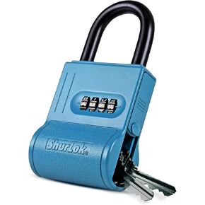 FJM Security SL-700W Outdoor Key Box with 4-Dial Combination, Black Finish