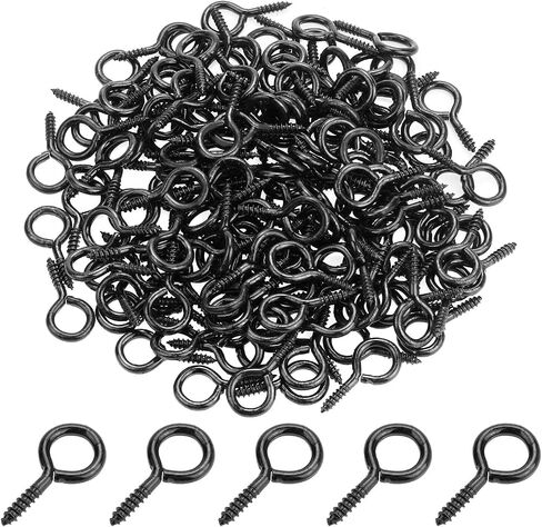 Powlankou 40 Pieces 2 inch Screw Eyes, Nickel Plated Steel Screw Eyes, Self Tapping Screw Hooks, Metal Eye Hooks, Eyelet Screws in Kuwait