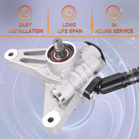 PAPAPARTS 21-5348 Power Steering Pump Assist Pump Compatible with 2003-2004 Honda CR-V 2003-2005 Honda Element 2.4L l4 Raplace 56110-PZD-A02, 990-0645, 55-5689 in Kuwait