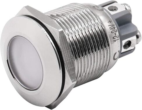 باومين مصابيح LED RGB من الستانلس ستيل 19 ملم، مصباح بايلوت تيار مستمر 12 فولت/24 فولت موفر للطاقة in Kuwait