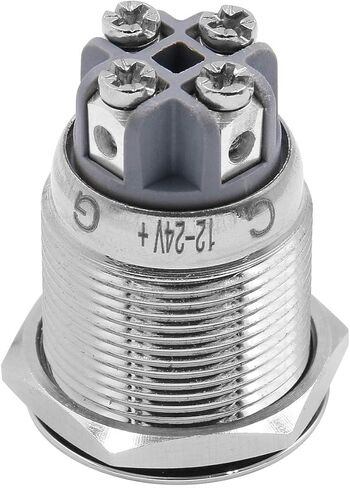 باومين مصابيح LED RGB من الستانلس ستيل 19 ملم، مصباح بايلوت تيار مستمر 12 فولت/24 فولت موفر للطاقة in Kuwait