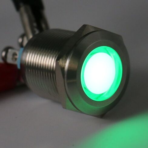 باومين مصابيح LED RGB من الستانلس ستيل 19 ملم، مصباح بايلوت تيار مستمر 12 فولت/24 فولت موفر للطاقة in Kuwait