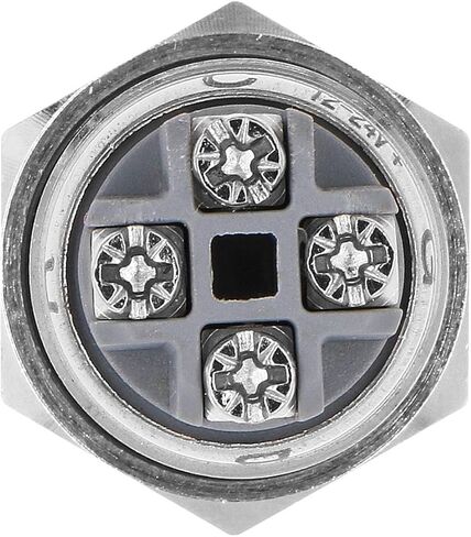 باومين مصابيح LED RGB من الستانلس ستيل 19 ملم، مصباح بايلوت تيار مستمر 12 فولت/24 فولت موفر للطاقة in Kuwait