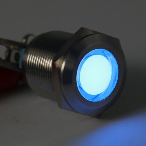 باومين مصابيح LED RGB من الستانلس ستيل 19 ملم، مصباح بايلوت تيار مستمر 12 فولت/24 فولت موفر للطاقة in Kuwait