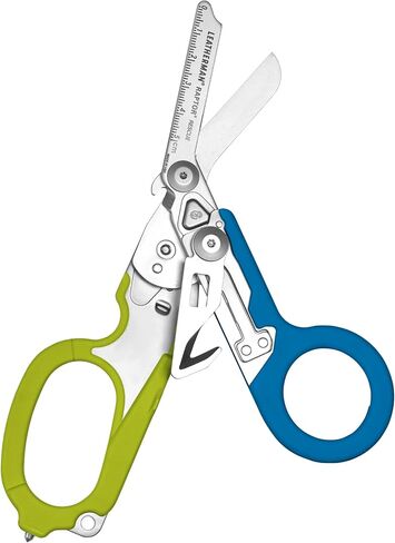 LEATHERMAN، مقصات Raptor Rescue للطوارئ مع قاطع حزام وكسارة زجاجية، صنع في الولايات المتحدة الأمريكية، أسود-برتقالي مع حافظة مساعدة in Kuwait