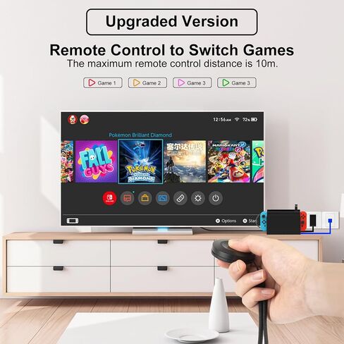 SCRUAK 8-in-1 Game Card Reader for Nintendo Switch/Switch OLED Console and Dock, Mutilple Switch Games Reader, Card Storage Holder Accessories (4 Slots for Switching Games + 4 Slots for Storage) in Saudi Arabia