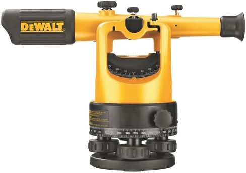 DEWALT Transit Level with Tripod, Rod, and Carrying Case, 20X Magnification (DW092PK),Yellow/Black, One Size in Saudi Arabia