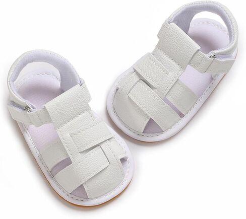 COSANKIM Infant Baby Boys Girls Summer Sandals Non Slip Soft Sole Toddler First Walker Crib Shoes (0-18 Months) in Kuwait