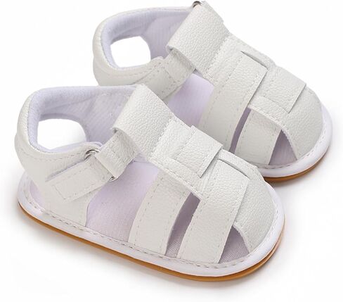 COSANKIM Infant Baby Boys Girls Summer Sandals Non Slip Soft Sole Toddler First Walker Crib Shoes (0-18 Months) in Kuwait