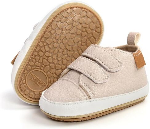 Clowora Baby Boys Girls Shoes Non-Slip Rubber Sole Sneakers Infant First Walking Toddler Crib Shoes Newborn Loafers Flats. in Kuwait