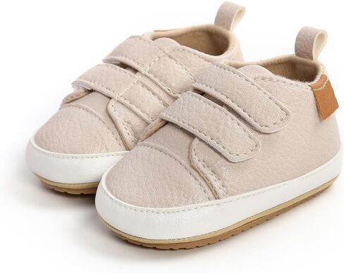 Clowora Baby Boys Girls Shoes Non-Slip Rubber Sole Sneakers Infant First Walking Toddler Crib Shoes Newborn Loafers Flats. in Kuwait