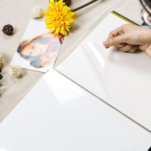 Holoary Self Adhesive Page Photo Album with Metallic Pen Magnetic Self-Stick Page Scrapbook for 3x5 4x6 5x7 6x8 8x10 Hand Made DIY 40 pages Albums, Printed Kraft Paper Cover Old Map Adventure World Travel Vacation Memory Book in Kuwait