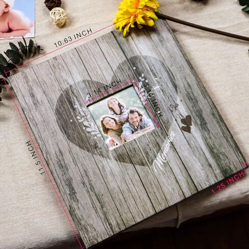 Holoary Self Adhesive Page Photo Album with Metallic Pen Magnetic Self-Stick Page Scrapbook for 3x5 4x6 5x7 6x8 8x10 Hand Made DIY 40 pages Albums, Printed Kraft Paper Cover Old Map Adventure World Travel Vacation Memory Book in Kuwait