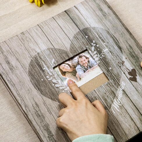 Holoary Self Adhesive Page Photo Album with Metallic Pen Magnetic Self-Stick Page Scrapbook for 3x5 4x6 5x7 6x8 8x10 Hand Made DIY 40 pages Albums, Printed Kraft Paper Cover Old Map Adventure World Travel Vacation Memory Book in Kuwait
