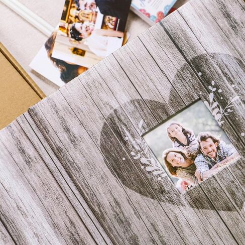 Holoary Self Adhesive Page Photo Album with Metallic Pen Magnetic Self-Stick Page Scrapbook for 3x5 4x6 5x7 6x8 8x10 Hand Made DIY 40 pages Albums, Printed Kraft Paper Cover Old Map Adventure World Travel Vacation Memory Book in Kuwait