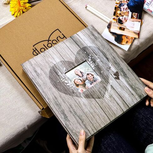 Holoary Self Adhesive Page Photo Album with Metallic Pen Magnetic Self-Stick Page Scrapbook for 3x5 4x6 5x7 6x8 8x10 Hand Made DIY 40 pages Albums, Printed Kraft Paper Cover Old Map Adventure World Travel Vacation Memory Book in Kuwait