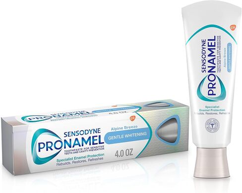 Sensodyne Pronamel Gentle Teeth Whitening Enamel Toothpaste for Sensitive Teeth, to Reharden and Strengthen Enamel - 4 Ounces (Pack of 2) in Kuwait