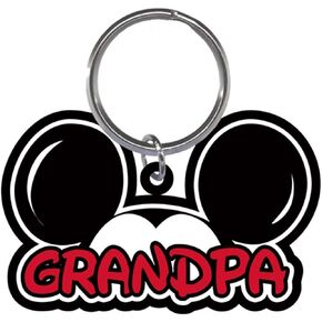 Disney Family Grandpa Mickey Mouse Ears Lasercut Laser Keychain Keyring
