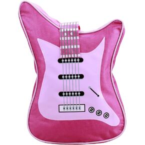 Electric Guitar Shaped Music Bag Oxford Cloth Shoulder Tote Bag Purse Crossbody Handbag for Women
