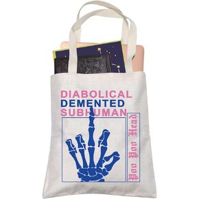 LEVLO Funny Vanderpump Fans Gift Diabolical Demented Subhuman Poo Poo Head Shopping Bag TV Lover Waterproof Travel Bag