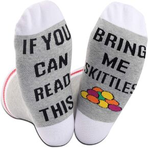 2 PAIRS Snacks Lover Gift Snacks Gift If You Can Read This Bring Me A Snacks Novelty Socks for Foodie
