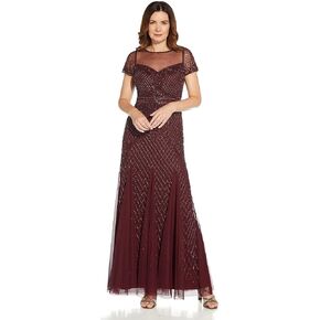 Women's Beaded Long Gown