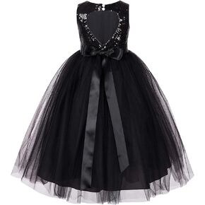 ekidsbridal Heart Cutout Sequin Formal Flower Girl Dress Toddler Girl Dresses 172seq