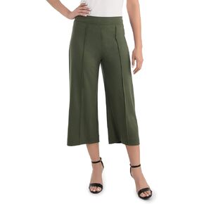 Women's Wide Leg Ponte Cropped Pants