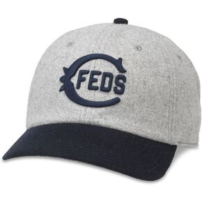 AMERICAN NEEDLE Archive Legend Federal League Baseball Team Adjustable Buckle Strap Dad Hat