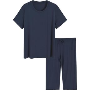 Latuza Women's Plus Size Capri Pajamas Set Viscose Capri Lounge Set