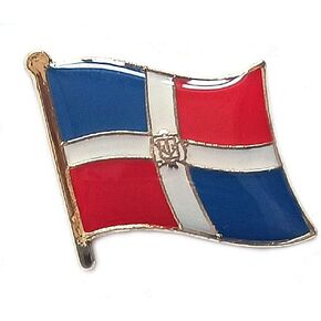 Dominican National Flag International Travel Small Pins Enamel Made Metal Souvenir for Hat Clothes Backpack
