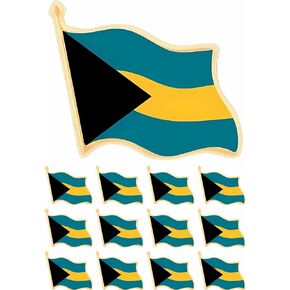 Bahamas Flag lapel pin Commonwealth of the Bahamas flag pins Bahamian pins for suit jackets bulk