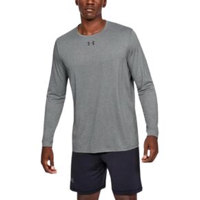 Under Armour mens Locker 2.0 Long Sleeve T-Shirt, True Gray Heather-black, 4X-Large