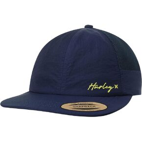 Hurley Women's Baseball Cap - Valley Flat Brim Strap-Back Trucker Hat
