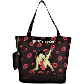 Betty Boop Polyester Shopping Bag with Coin Purse, Tote Style