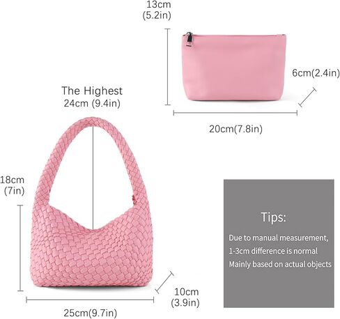 حقائب يد ومحافظ جلدية منسوجة من LEMONEYE حقيبة كتف نسائية حقيبة يد عصرية متعددة الاستخدامات حقيبة تحت الإبط مصنوعة يدويًا in Kuwait