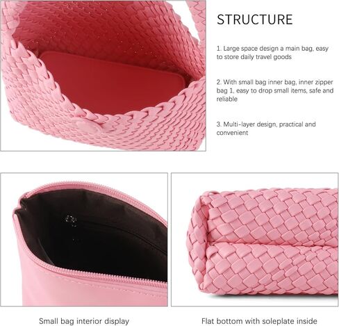 حقائب يد ومحافظ جلدية منسوجة من LEMONEYE حقيبة كتف نسائية حقيبة يد عصرية متعددة الاستخدامات حقيبة تحت الإبط مصنوعة يدويًا in Kuwait