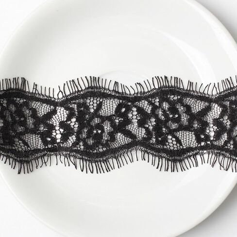 Shegirl Gothic Black Lace Choker Necklace Vintage Hollow Lace Necklace Dainty Lace Necklace Chain Jewelry for Women and Girls in Kuwait