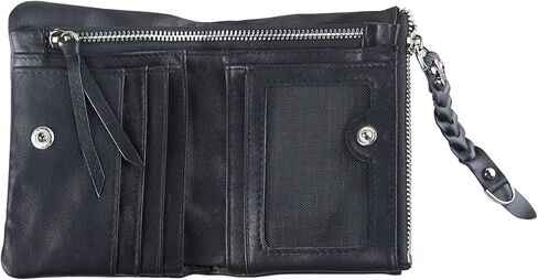 Ancicraft Mens Leather Wallet Black Bifold with Coin Pocket For Men Women in Kuwait