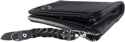 Ancicraft Mens Leather Wallet Black Bifold with Coin Pocket For Men Women in Kuwait