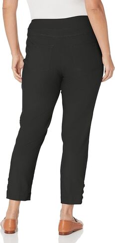 Women's Pull on 28 Inch Solid Fine Line Twill Ankle Pant in Kuwait