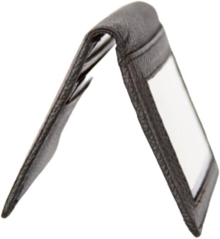 Trendy Zone 21 Wallet for Men, Slim Minimalist Men's Wallets with 6 Card Slots Design, Bifold Card Holder Leather Wallet Gifts for Men with Clear ID Window Credit Card Holder, Black, Small, Minimalist in Kuwait