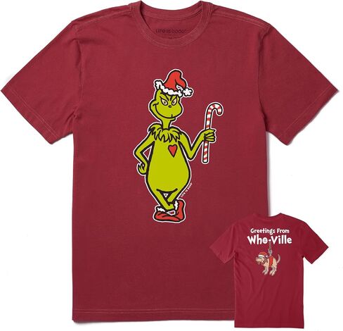 Greetings from Who-Ville Cotton Tee, Shortsleeve Graphic Crewneck T-Shirt in Saudi Arabia