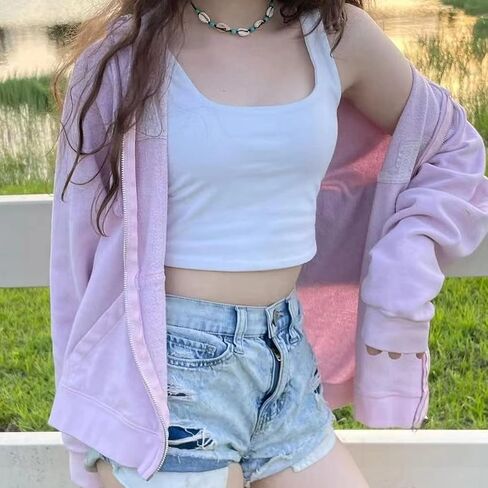 Iausie 2 Pieces Womens Summer Sleeveless Cute Crop Tank Tops Square Neck Basic Workout Yoga Cropped Tops 2351 in Saudi Arabia